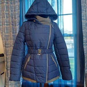 VENUS Navy Quilted Puffer Jacket
